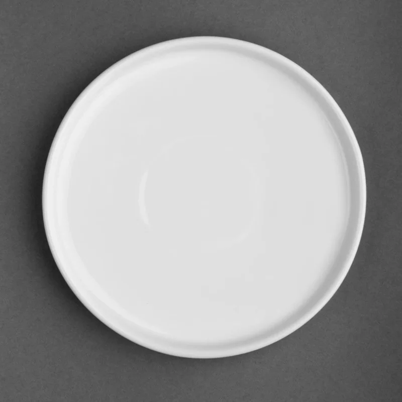 Assiettes plates rondes Olympia Whiteware 150mm (lot de 6) Authentique