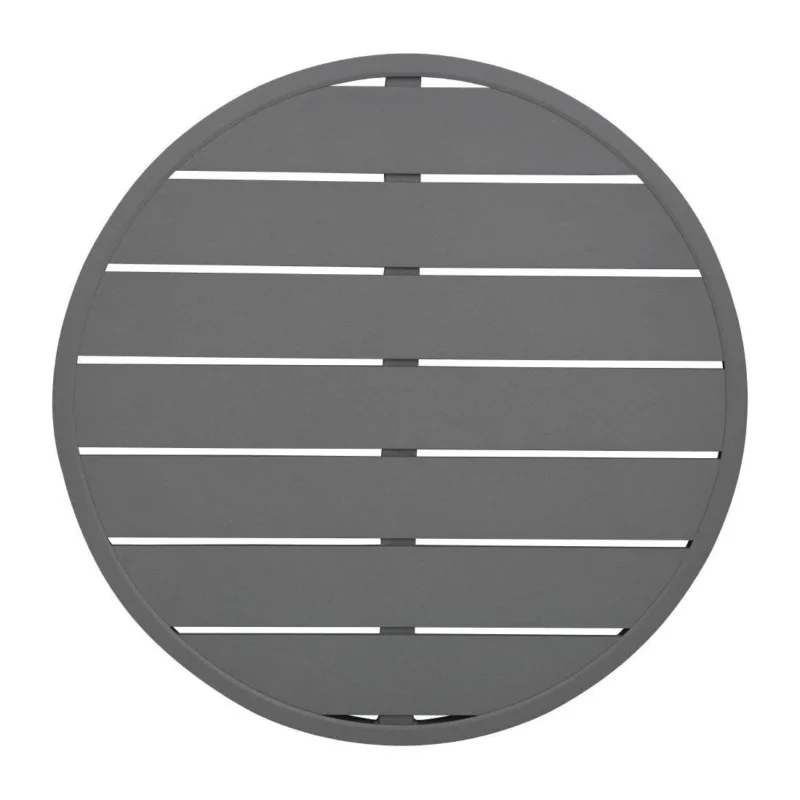 Plateau de table rond en aluminium Bolero gris foncé 580 mm Retour Gratuit