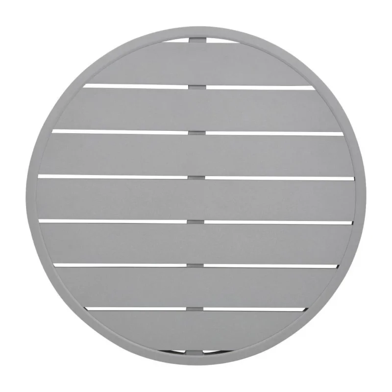 Plateau de table rond en aluminium Bolero gris clair 580 mm Promotion