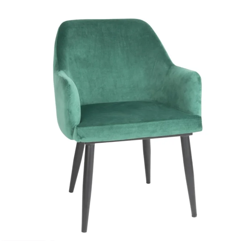 Top Vente Chaises en velours Bolero Lia vertes (lot de 2)