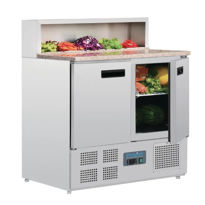 Comptoir de préparation réfrigéré à pizzas 288L Polar Série G Meilleur Choix