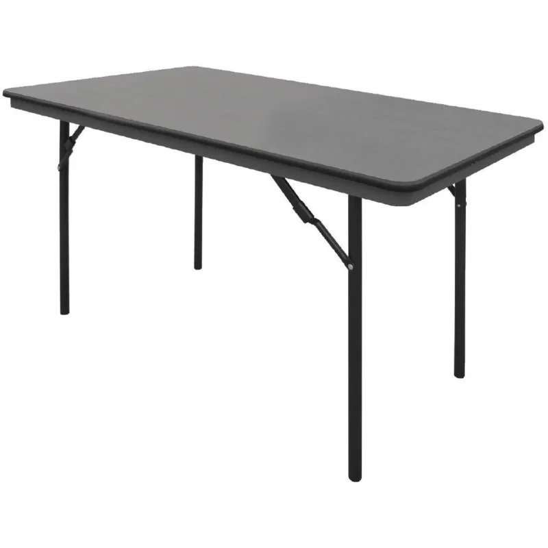 Must-Have Table rectangulaire pliante grise en ABS Bolero 1220mm