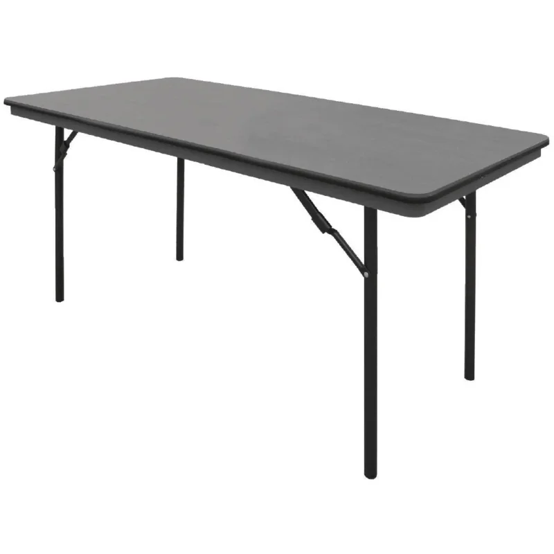 Table rectangulaire pliante grise en ABS Bolero 1520mm Réduction