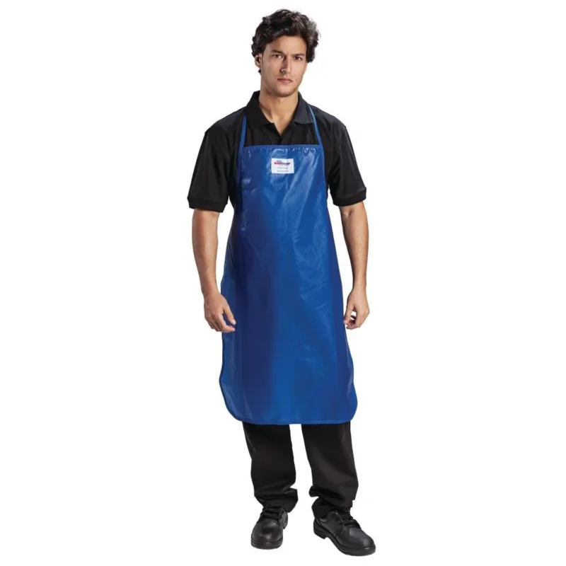 Offre Du Jour Tablier bavette en nylon Burnguard QuicKlean bleu