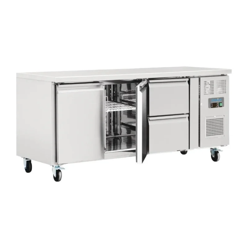 Prix Cassé Table réfrigérée 2 portes 2 tiroirs 417L Polar Série U