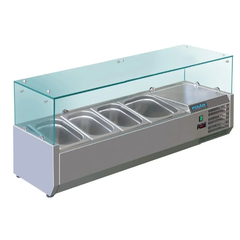 Saladette réfrigérée 3x GN 1/3 et 1x GN 1/2 Polar Série G Usine Directe