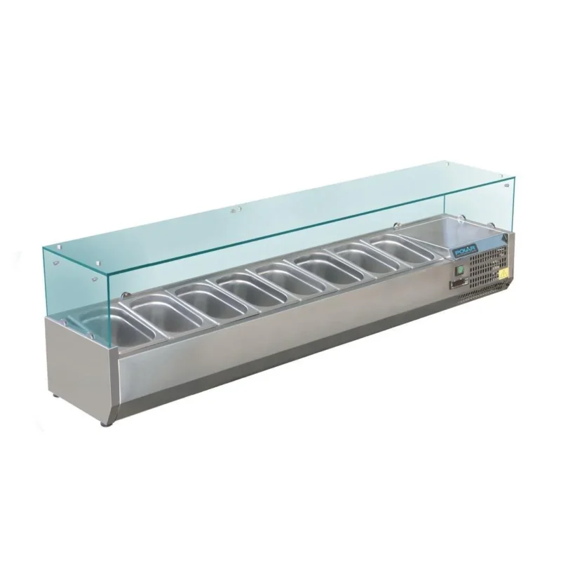 Saladette réfrigérée 8 bacs GN 1/3 Polar Série G Commander Vite