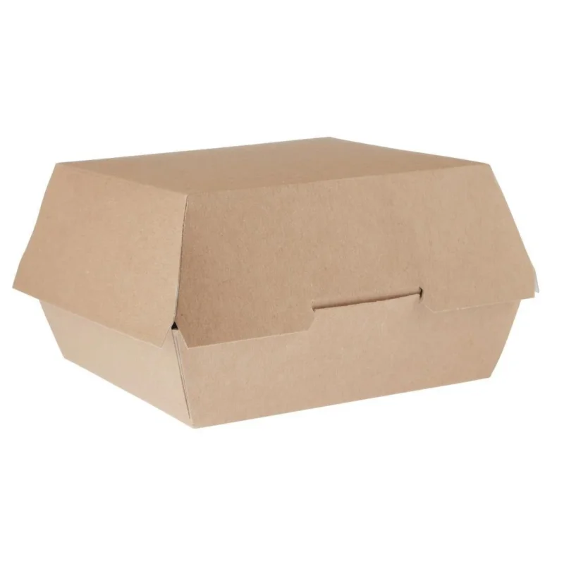 Grandes boîtes burger kraft compostables Colpac 135mm (lot de 250) Nouveauté