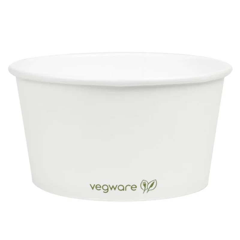 Prix Promo Bols à soupe / glace compostables Vegware 350ml (Lot de 500)