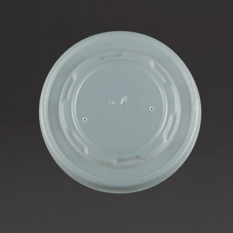 Retour Gratuit Couvercles CPLA pour bols à soupe compostables Vegware (Lot de 500)