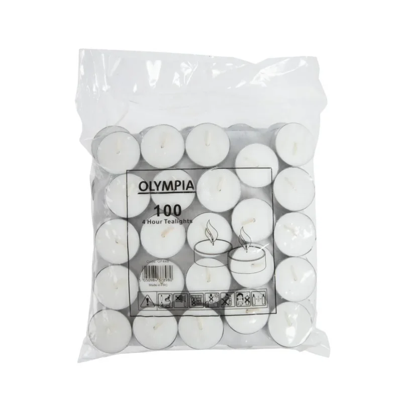 Bougies chauffe-plat 4 heures Olympia (Lot de 100) Top Vente