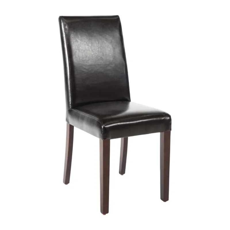 Petit Prix Chaises en simili cuir Bolero noires (Lot de 2)