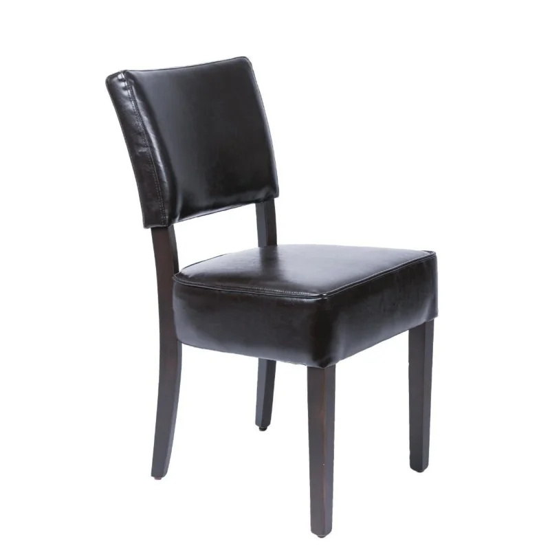 Chaises confortables en simili cuir Bolero marron foncé (Lot de 2) Meilleure Vente
