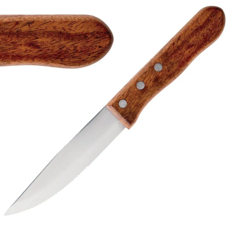 Vente Directe Couteaux à steak Olympia Jumbo manche bois de rose