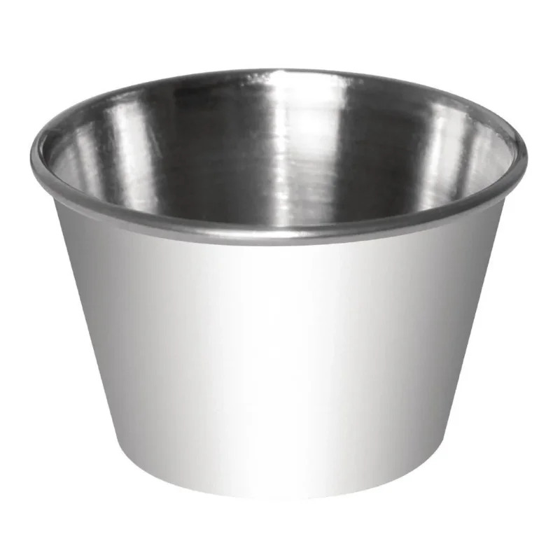 Vente Flash Pots à sauce en acier inoxydable Olympia 70ml (Lot de 12)