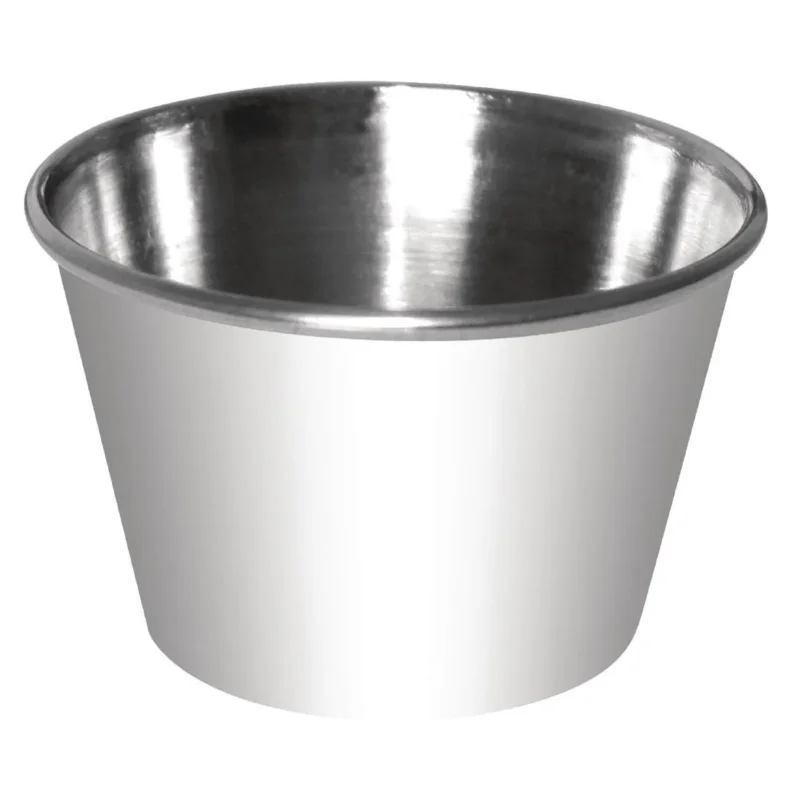 Offre Du Jour Pots à sauce en acier inoxydable Olympia 115ml (Lot de 12)