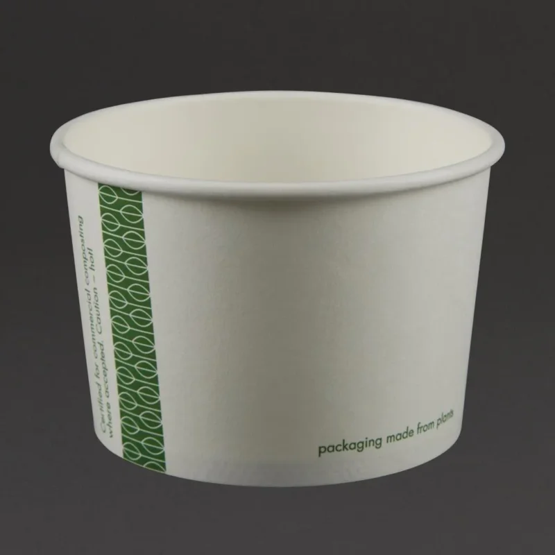 Bols à soupe / glace compostables Vegware 230ml (lot de 1000) Prix Réduit