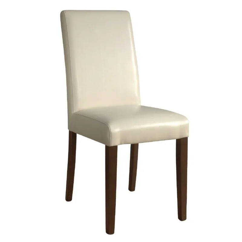 Nouveauté Chaises en simili cuir Bolero crème (Lot de 2)