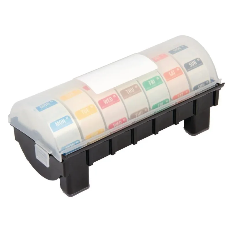 Offre Du Jour Kit étiquettes alimentaires solubles code couleur et distributeur plastique Hygiplas 24mm