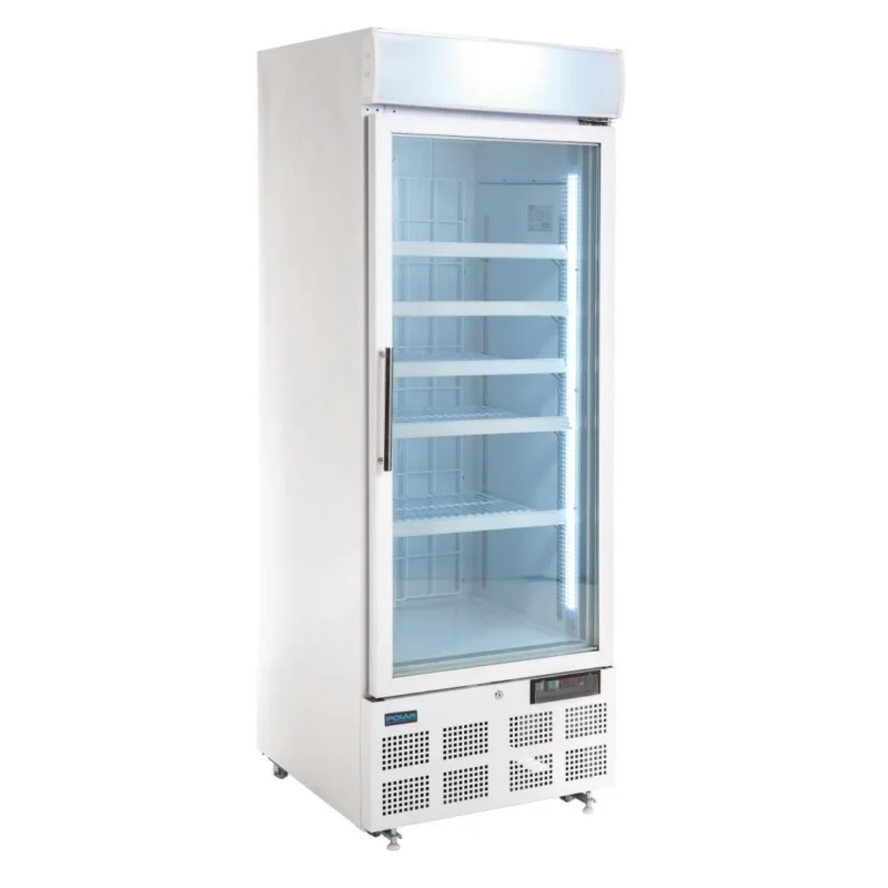 Produit De Marque Vitrine réfrigérée négative une porte avec bandeau lumineux Polar Série G 412L