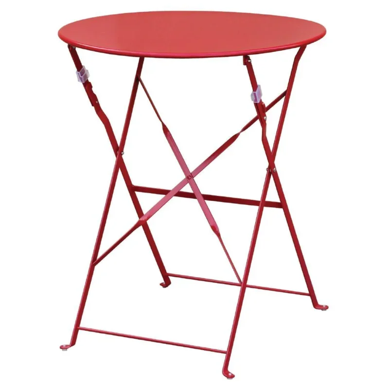 Offre Spéciale Table de terrasse en acier Bolero rouge