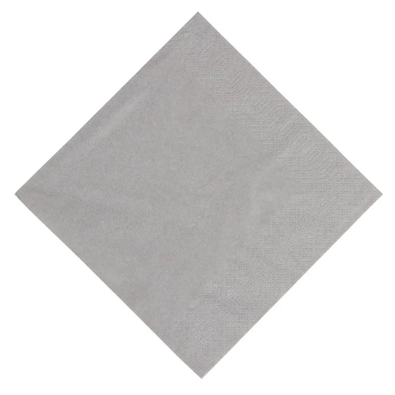 Serviettes snacking ouate gris granite compostables Duni 330mm (lot de 1000) Expédié Aujourd’hui