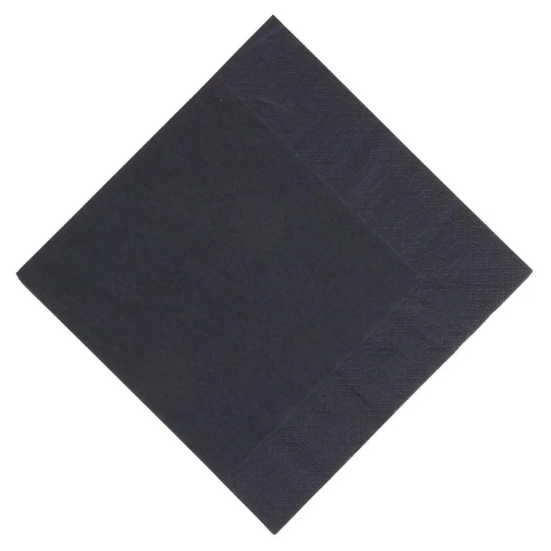 Serviettes snacking ouate noires compostables Duni 330mm (lot de 1000) Meilleur Choix