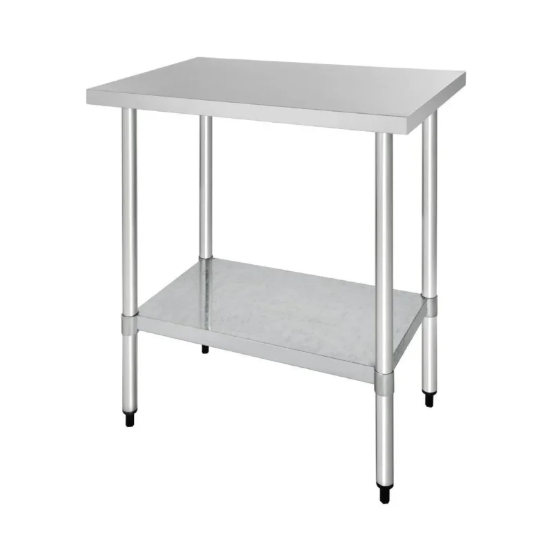 Table en acier inoxydable sans rebord Vogue 900 x 700mm Nouveauté
