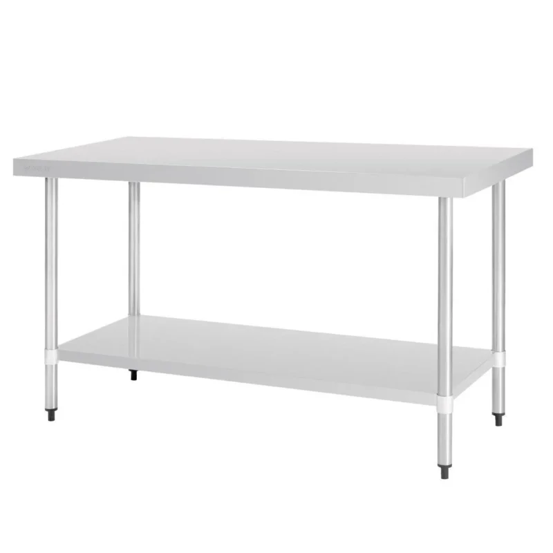 Table en acier inoxydable sans rebord Vogue 1500 x 700mm Soldes