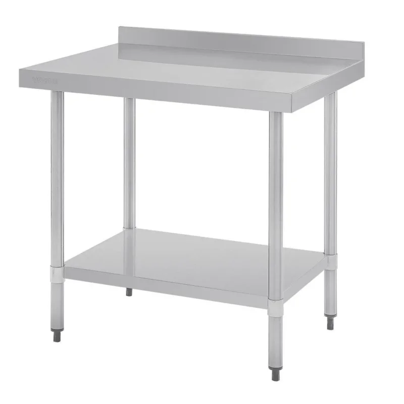 Prix Choc Table en acier inoxydable avec rebord Vogue 900 x 700mm