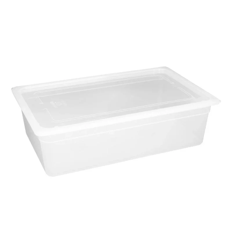 Soldes Bac enpolypropylène avec couvercle Vogue GN 1/1 150mm (lot de 2)
