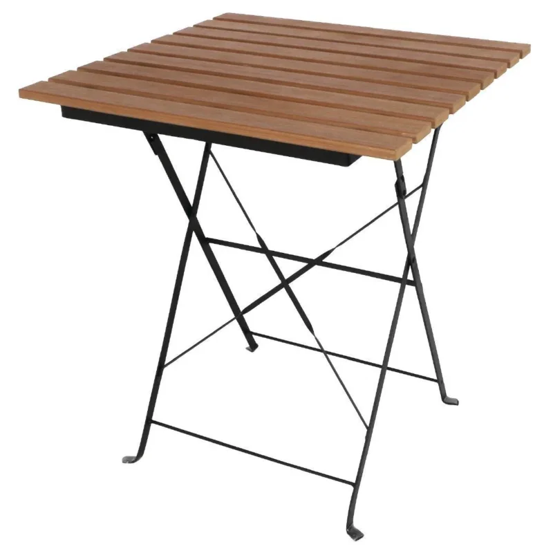 Table bistro carrée en imitation bois Bolero 600mm Livraison Express