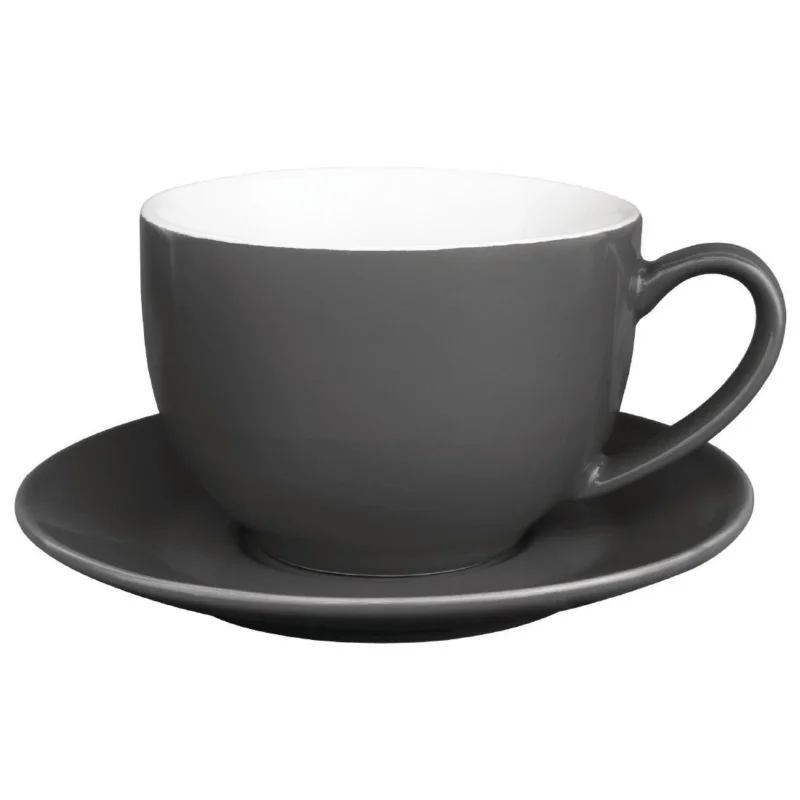 Réduction Tasses à cappuccino Olympia Café grises 340 ml (lot de 12)