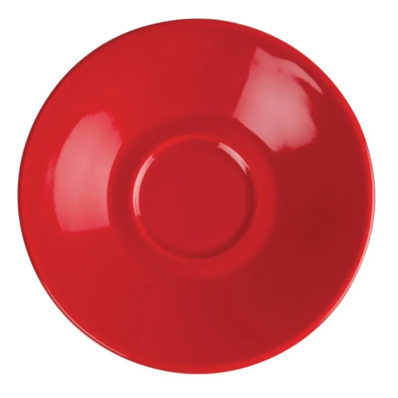 Soucoupe pour tasse espresso Olympia rouge(Lot de 12) Top Vente