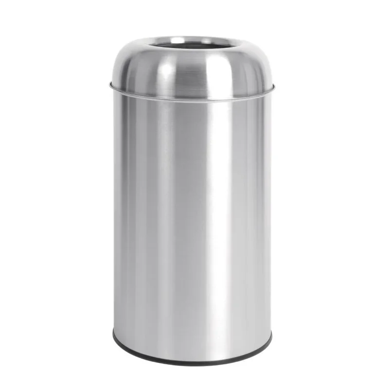 Poubelle dome inox ouverte Bolero 40L Nouvelle Collection