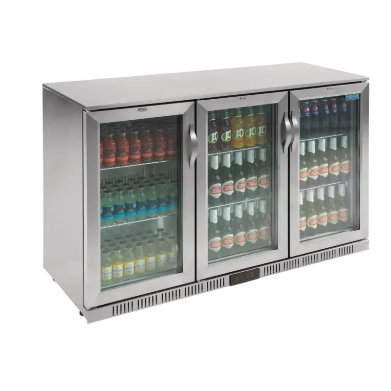 Remise Arrière-bar trois portes pivotantes Polar Série G inox 330L