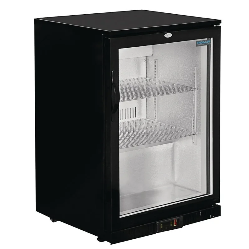 Arrière-bar une porte pivotante Polar Série G noir 128L Satisfait Ou Remboursé