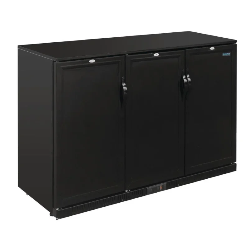Arrière-bar trois portes pleines pivotantes Polar Séie G 900mm 330L Achat Immédiat