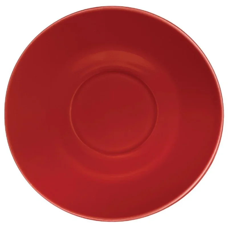 Prix Choc Soucoupe pour tasses 228ml et 340ml Olympia rouge (Lot de 12)