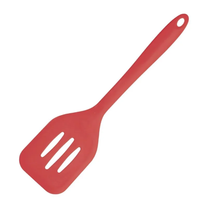 Haute Qualité Pelle ajourée flexible en silicone rouge 310mm