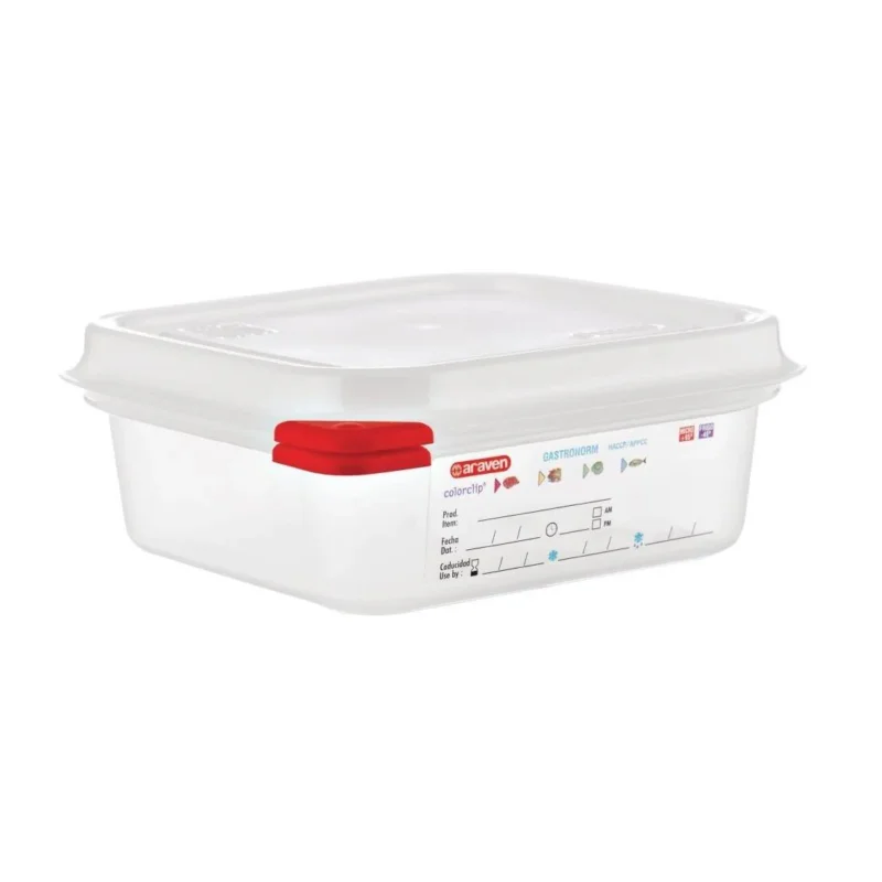 Boîte alimentaire GN1/6Araven 1,1L (Lot de 4) Réduction