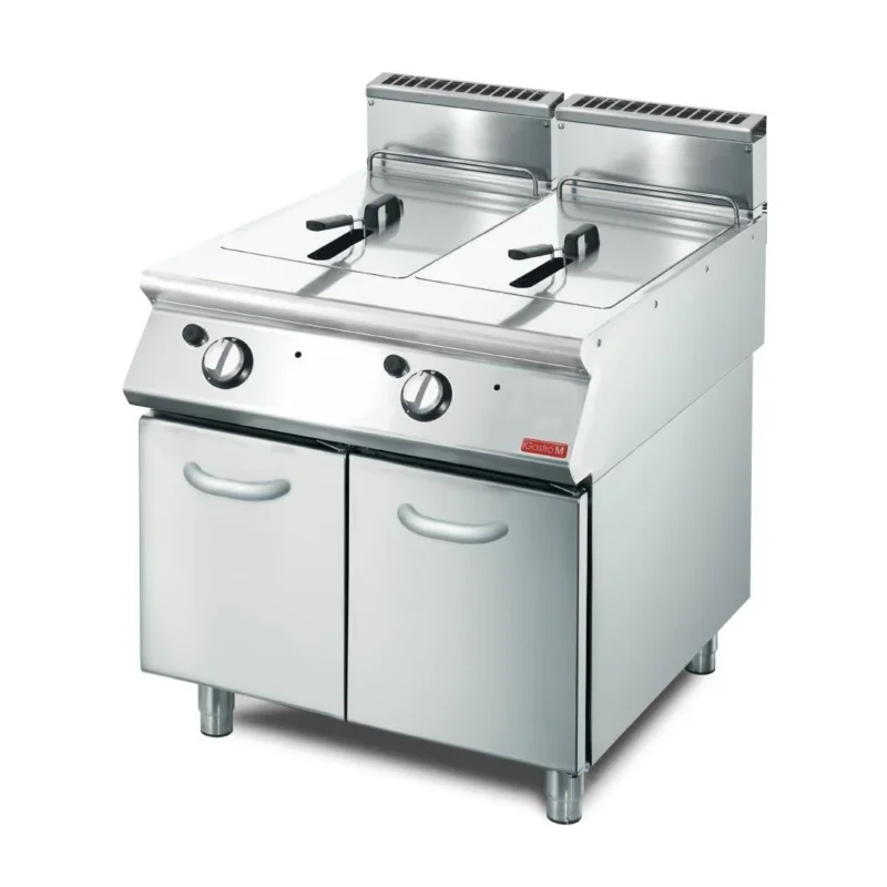 Haute Qualité Friteuse gaz sur pied Gastro M 70/80FRGS13 2x 13L