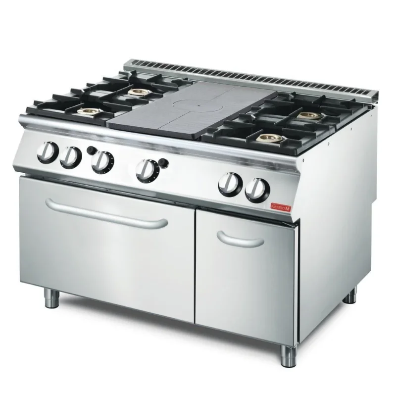 Plaque coup de feu avec 4 feux vifs Gastro M four gaz placard 70/120 TPPCFG2 Offre Du Jour