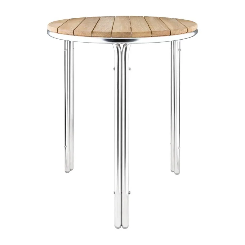 Table ronde en frêne et aluminium Bolero 600mm Produit De Marque