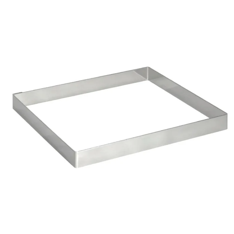 Petit Prix Cercle à tarte carré inox De Buyer 200 x 20mm
