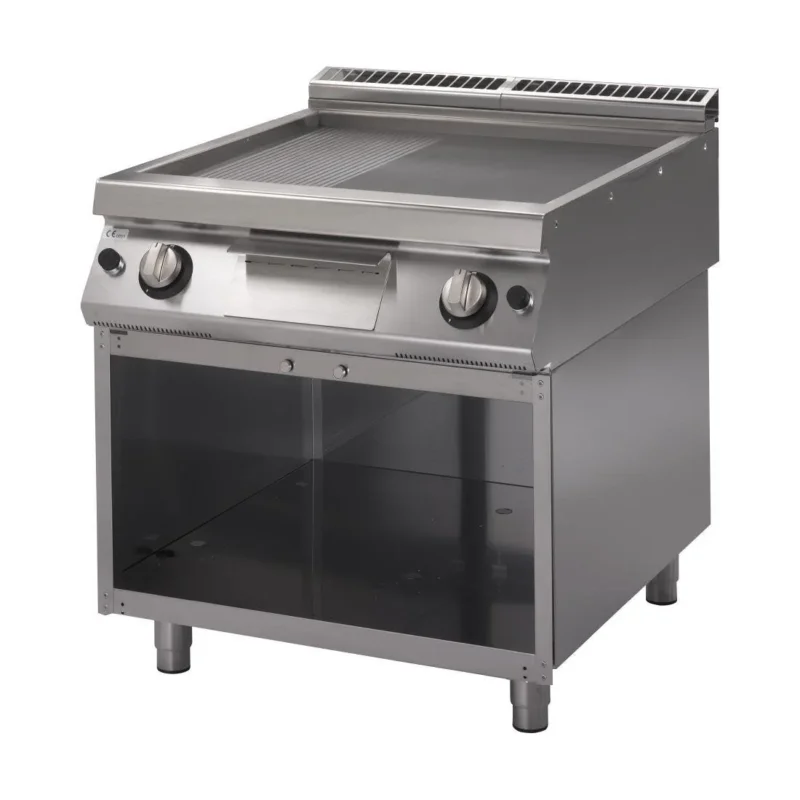 Plancha gaz plaque 2/3 lisse 1/3 rainurée GM70/80 FTRGS Gastro M 700 plus Must-Have