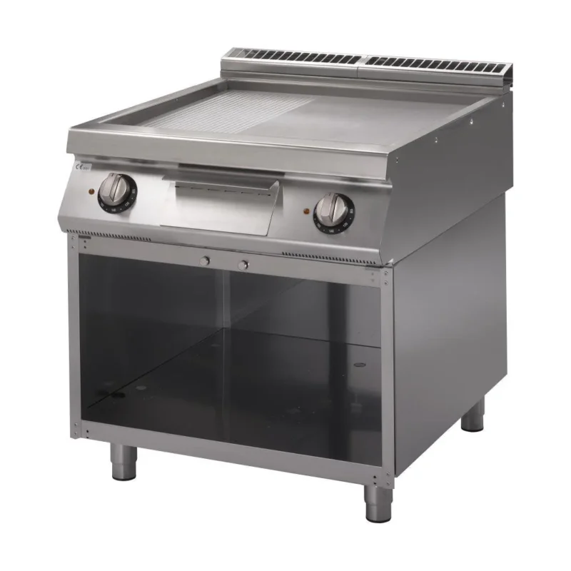 Plancha électrique plaque 2/3 lisse 1/3 rainurée chromée GM70/80 FTRES-CR Gastro M 700 plus Meilleure Vente