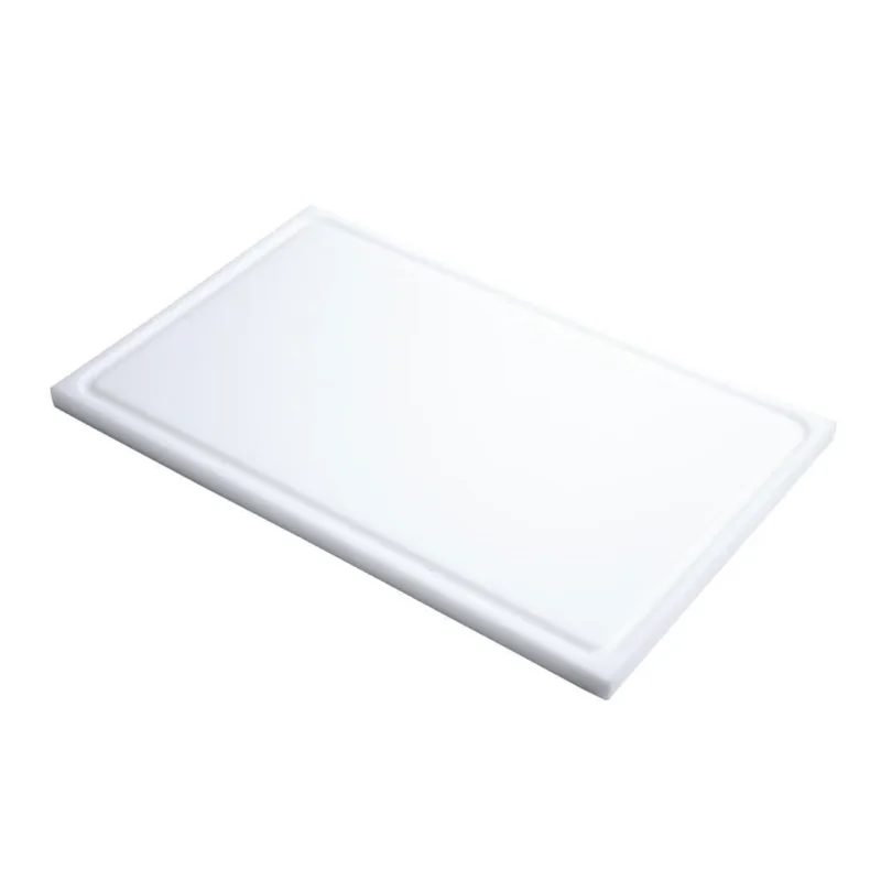 Offre Du Jour Planche à découper avec rigole GN1/2 en polyéthylène haute densité Gastro Mblanche