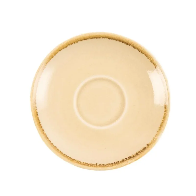 Petit Prix Soucoupe couleur sable Olympia Kiln pour GP328 115mm (Lot de 6)