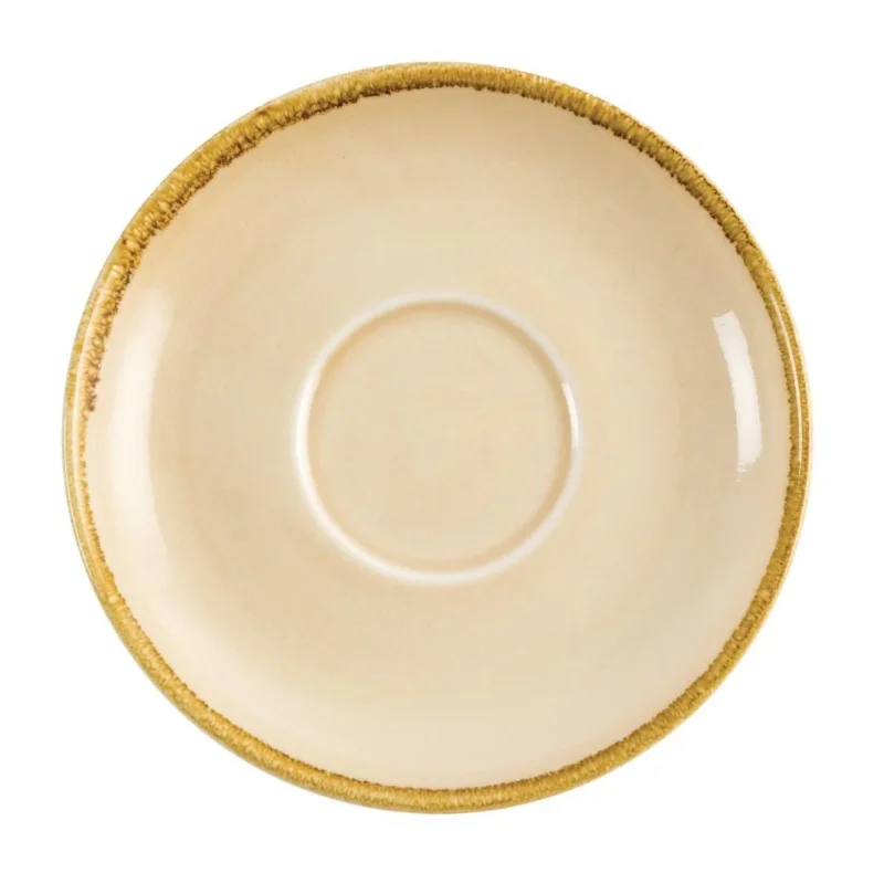 Promotion Saisonnière Soucoupe couleur sable Olympia Kiln pour GP332 160mm (Lot de 6)